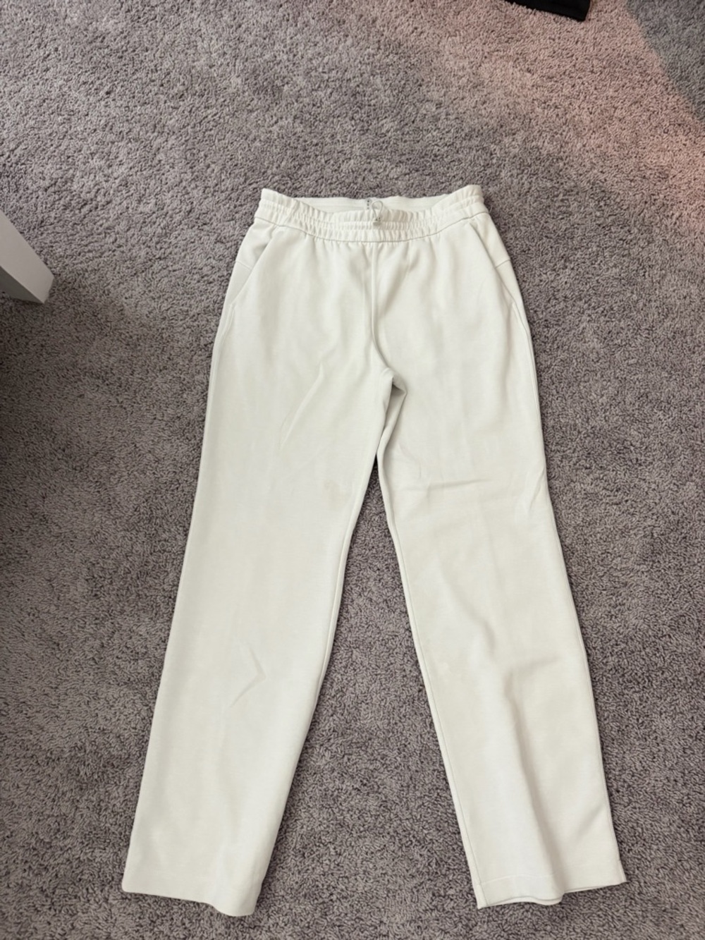 Lululemon Cream Straight Leg Sweatpants
